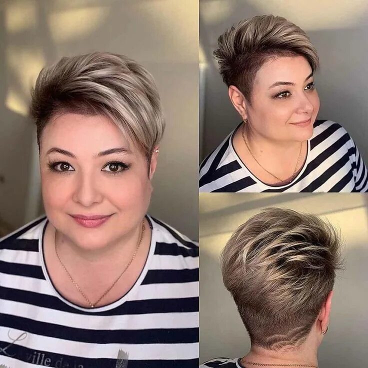 Прическа полное лицо короткие волосы Pin on Gray Hair Don’t Care Super short hair, Short hair styles, Very short hair