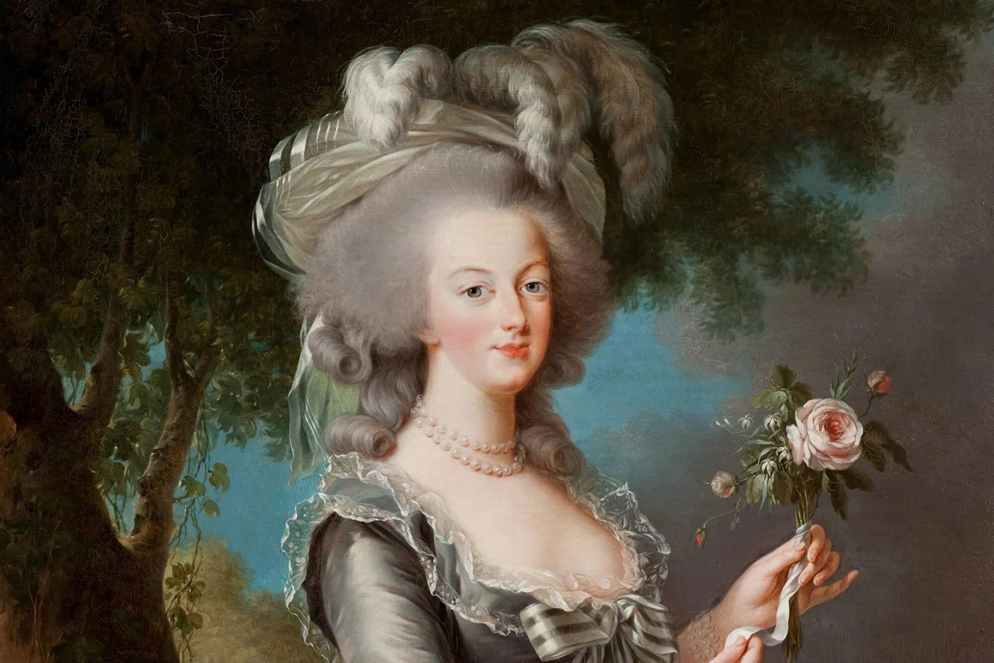 Прическа помпадур женская 19 век Marie Antoinette loved cake, big hair and this artist