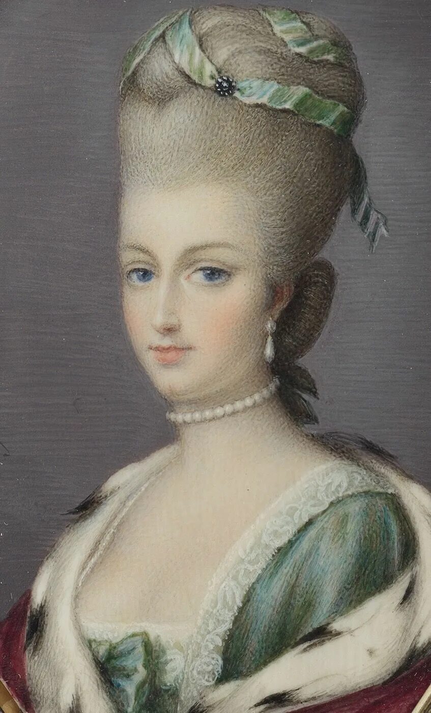 Прическа помпадур женская 19 век marie antoinette Coiffures historiques, Portraits peints, Robes de cour