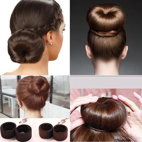 Прическа пончик для девочки Magic Hair Bun Maker Short hair styles, Diy hair bun maker, Natural hair bun sty