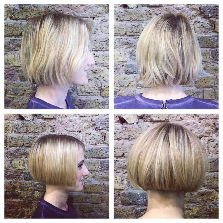 Прическа после каре Lovely sleek lip length bob with undercut nape. Model hair, Short hair styles, H