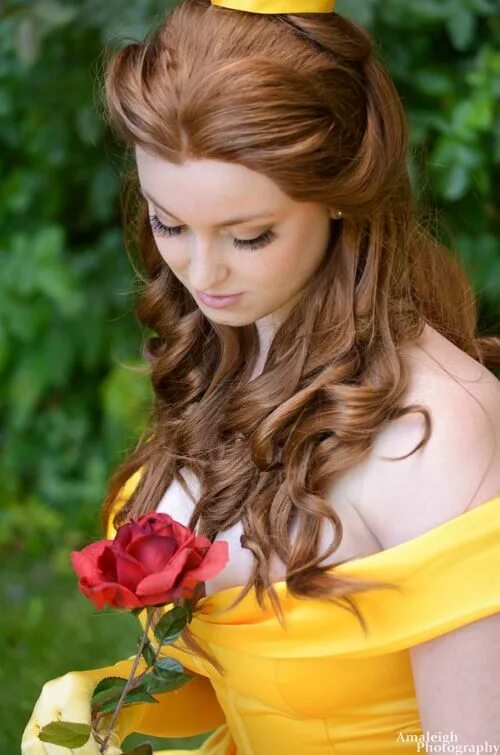 Прическа принцессы Belle hairstyle, Belle cosplay, Beauty