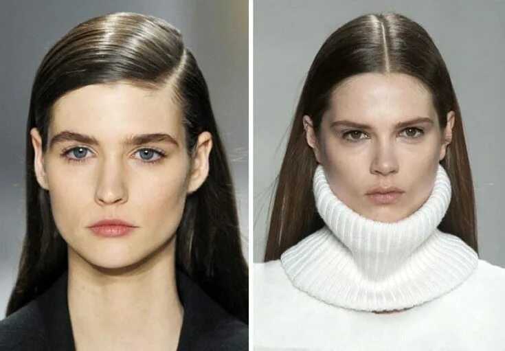 Прическа пробор посередине женская Pin by Olga Makarenko on Face Turtle neck, Fashion, Face