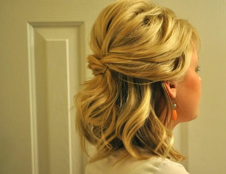 Прическа прядями на средние волосы Astonishing Half Up Half Down Wedding Hairstyles For Short Length Hair Short Hai