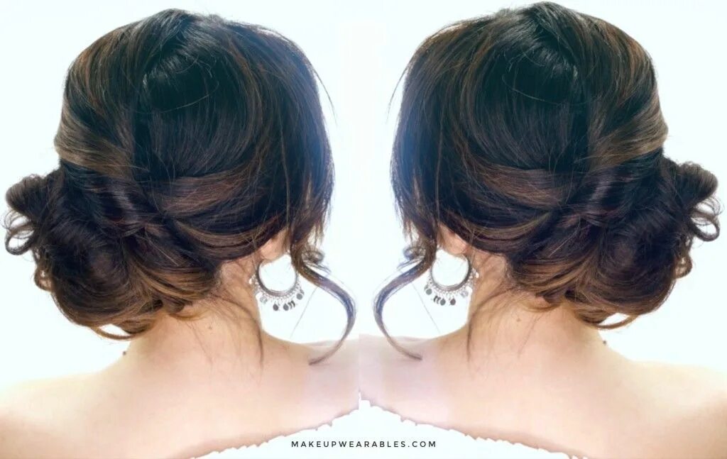 Прическа пучок 3-Minute Elegant Side Bun Hair Side bun hairstyles, Easy updo hairstyles, Messy 