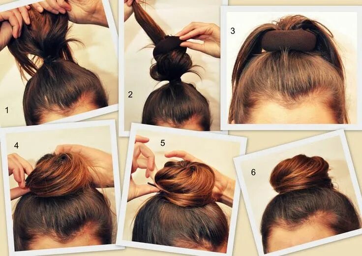 Прическа пучок как сделать красиво Quick hairstyles, Easy updo hairstyles, Hairstyles for school