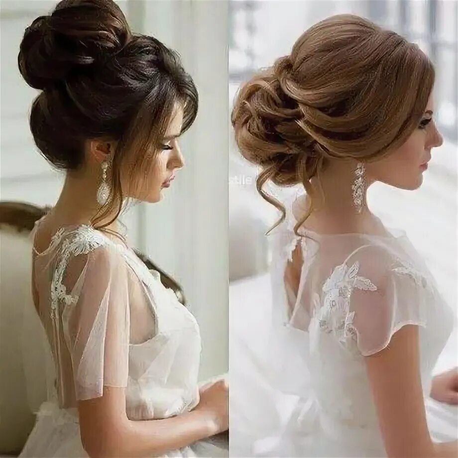 Прическа пучок на длинные волосы свадебные 2018 bridal hairstyle #pakistanibridal #weddingupdos #BridalHairstyle Wedding ha