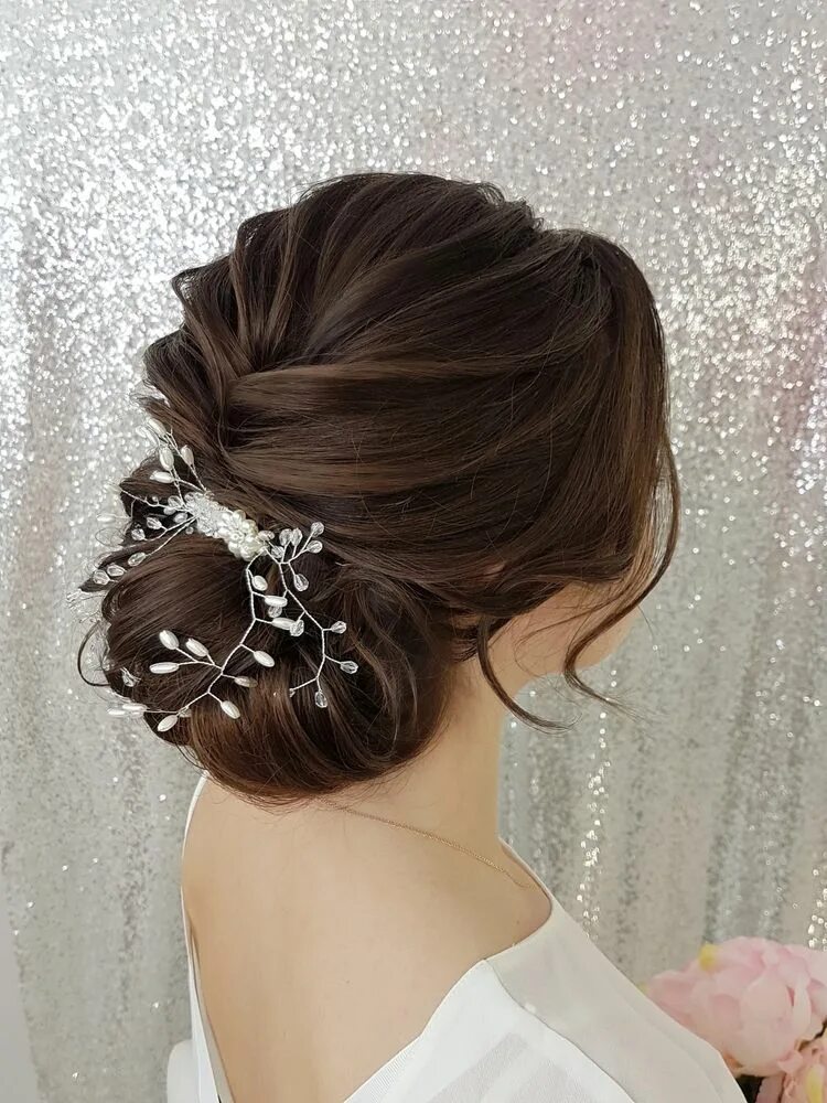 Прическа пучок на длинные волосы свадебные Chignon Mariage Invitée I 63 Idées Coiffures Mariée Long bridal hair, Long hair 