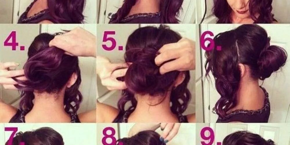 Прическа пучок с локонами на длинные волосы Entry Thumbnail Easy hairstyles, Thick hair styles, Hair tutorials easy