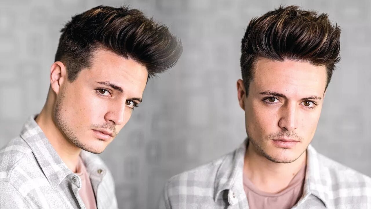 Прическа quiff мужская Super Easy Texture Quiff Hairstyle Tutorial 2018 Mens New Year New Hair! BluMaan