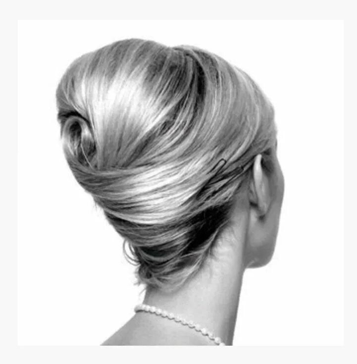 Прическа ракушка 2024 French twist ... Although the hairpins need to be hidden. Chignon mariée, Coiffu