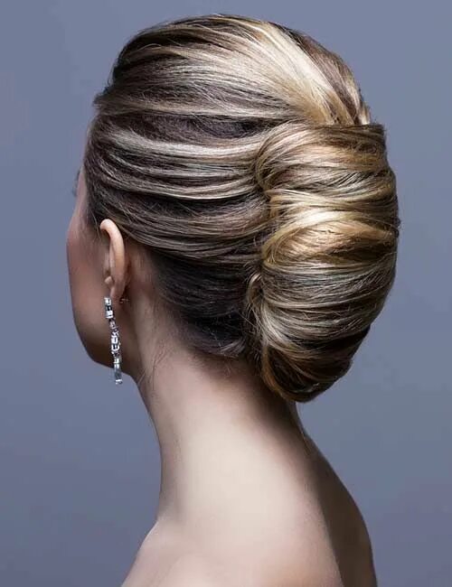 Прическа ракушка на средние 24 Best Hairstyles For Brides With Round Faces French twist hair, Cool hairstyle