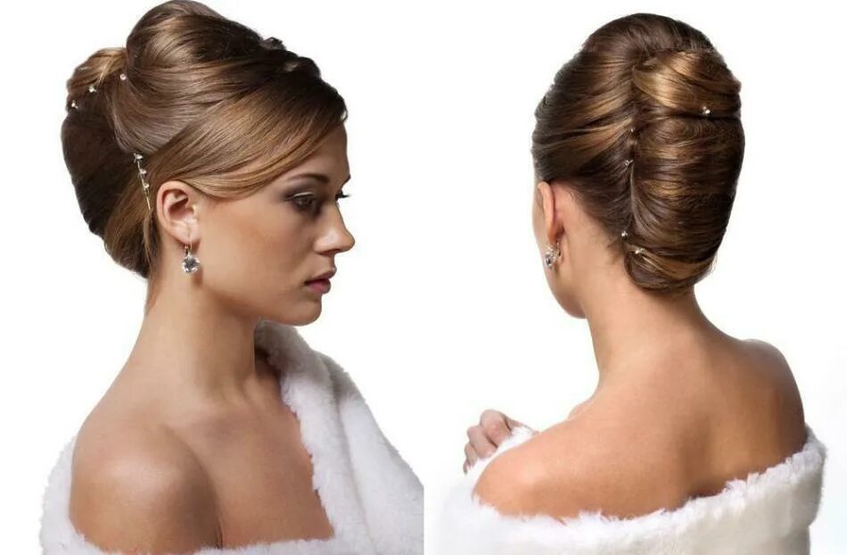 Прическа ракушка на средние волосы Hairstyle of shell for long, medium and short hair - step by step instruction. H