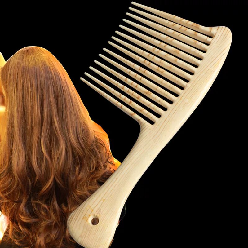 Прическа расческа Professional 1 Pc Hair Wig Comb Wide Teeth Comb for Long Hair Combing Stronger L