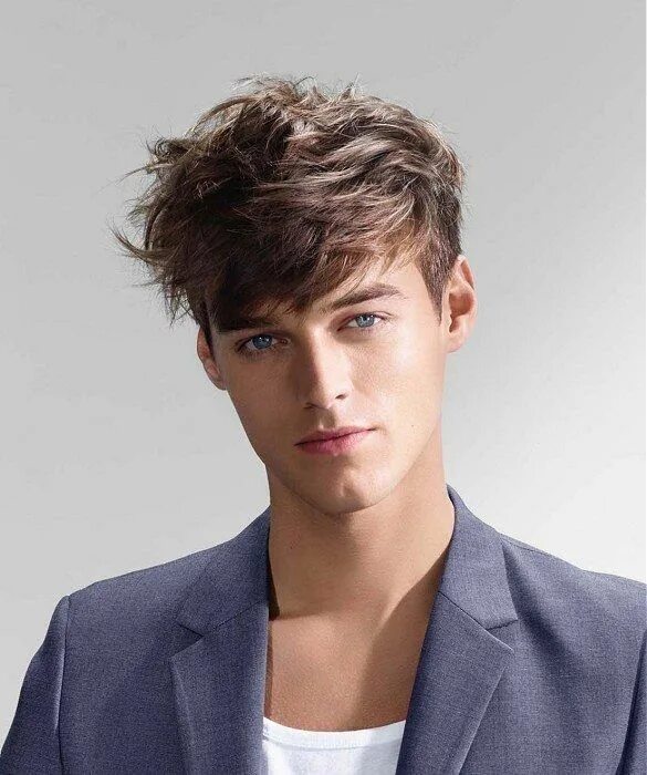 Мужские стрижки на длинные волосы 2015: схемы и фото Oval face haircuts, Mens ha