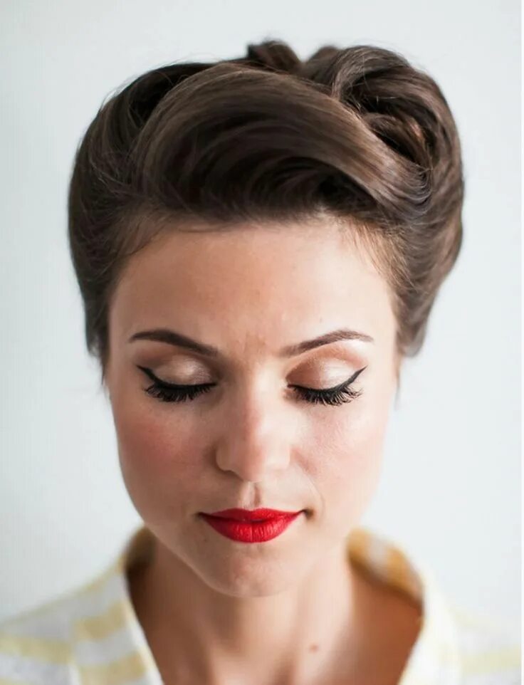 Прическа ретро волосы Hair - Peinados Retro wedding hair, Retro hairstyles, Vintage hairstyles