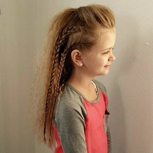 Прическа рок стиль для девочки 40 Cool Hairstyles for Little Girls on Any Occasion Little girl hairstyles, Hair