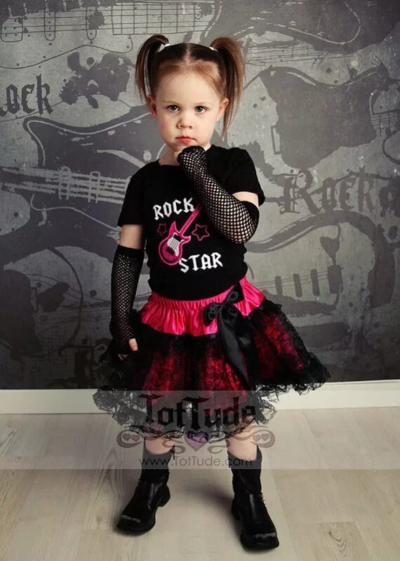 Прическа рок стиль для девочки Rock Star Pettiskirt Set for Toddler Girls by TotTude on Etsy, $34.00 Girl punk,