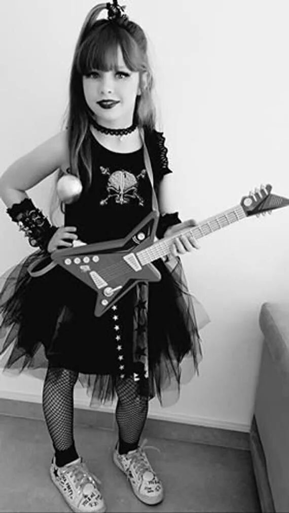 Прическа рок стиль для девочки HALLOWEEN Punk Rock Princess Glam Rock Girl Tutu Costume - Etsy