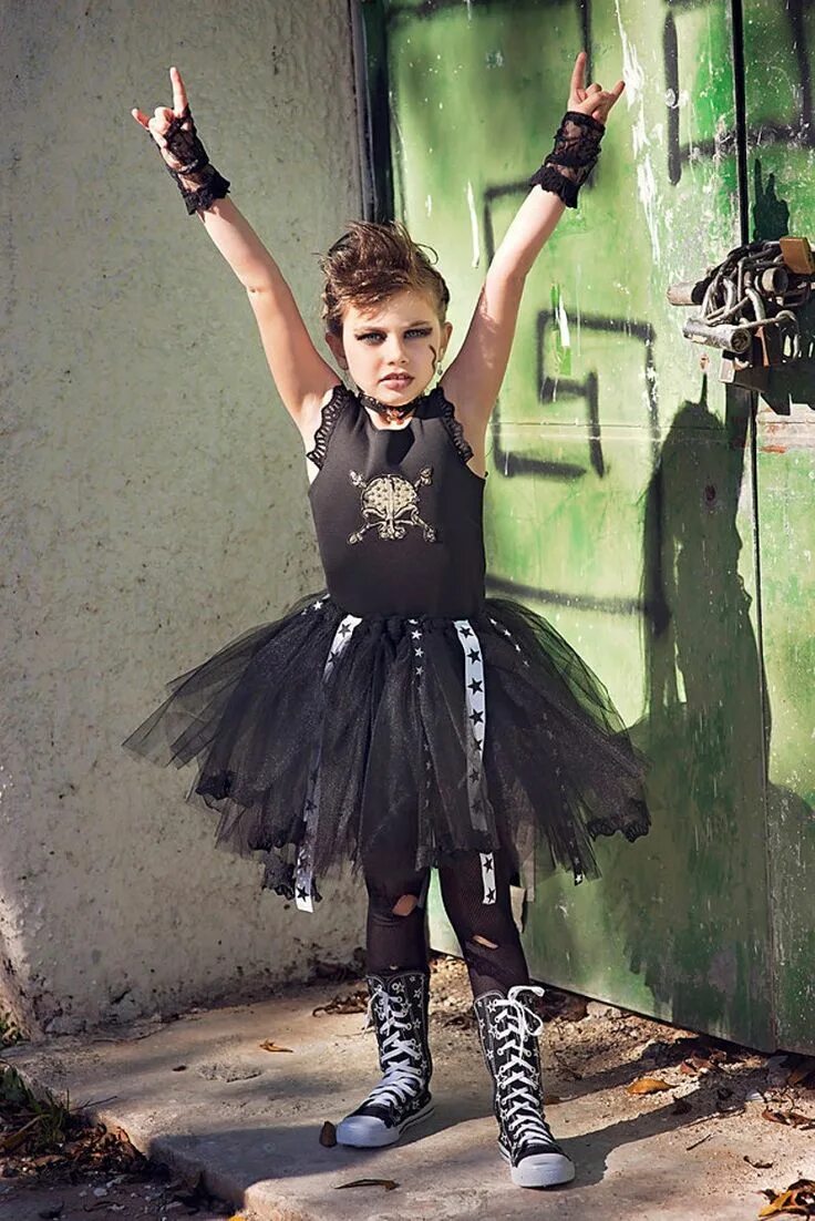 Прическа рок стиль для девочки Rock N Roll Ballerina Rock Star Tutu Dress HALLOWEEN Punk - Etsy Canada Punk roc