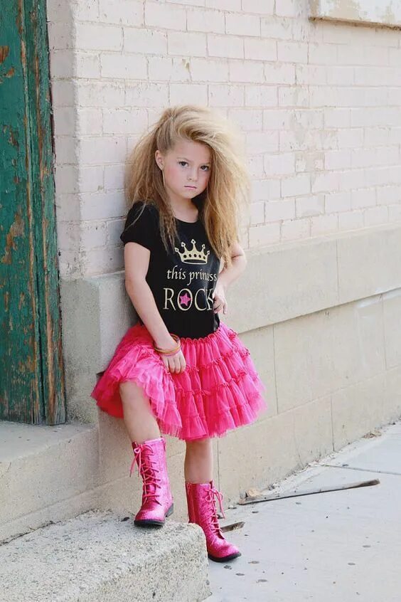 Прическа рок стиль для девочки Rock Star Baby ❤ Birthday girl dress, Rock princess, Rockstar costume