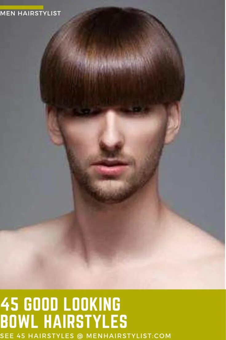 Прическа ровная челка мужская 45 Bowl Haircut Ideas for Men That Are Actually Astonishingly Good Bowl cut hair