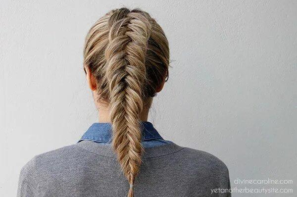 Прическа рыбий хвост для девочек How to Get an Inverted Fishtail Braid That's Sure to Impress Cool braid hairstyl