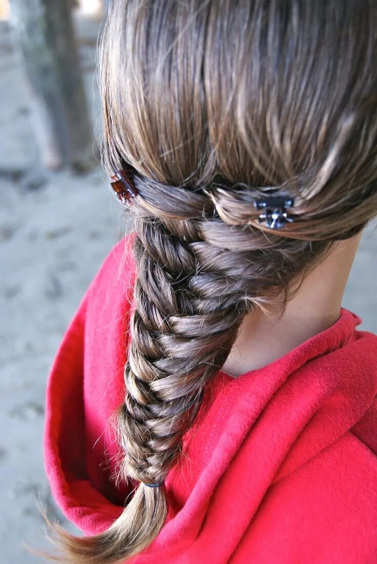 Прическа рыбий хвост для девочек Fishbone Braid Hair styles, Braided hairstyles, Beautiful hair