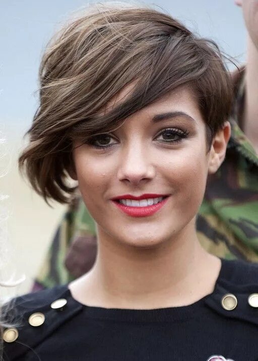 Прическа с длинной челкой женская фото Hottest Short Hairstyles for 2014 (50 photos) Short haircuts with bangs, Short h