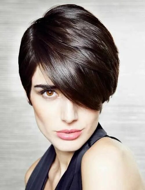 Прическа с длинной челкой женская фото 15 Modern Short Haircuts For Women - Hairiz Short hair color, Hair styles 2014, 