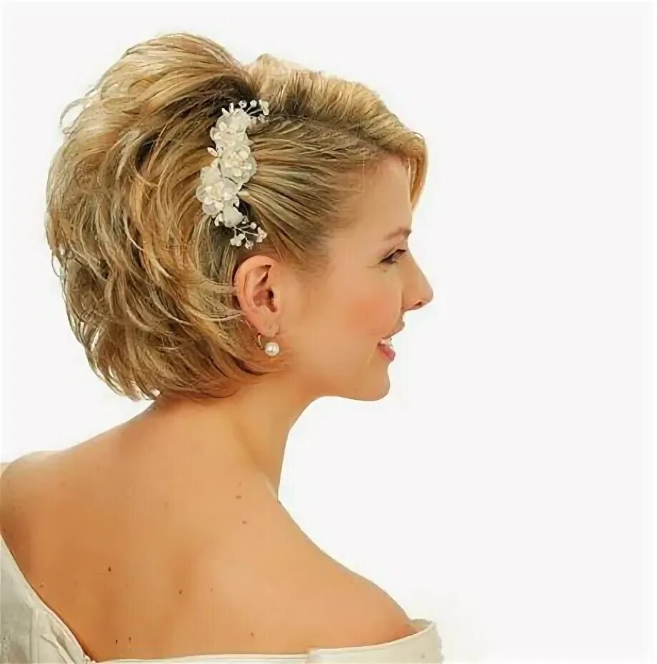 Прическа с гребнем на короткие волосы Risultati immagini per acconciature capelli corti Wedding hairstyles for women, 