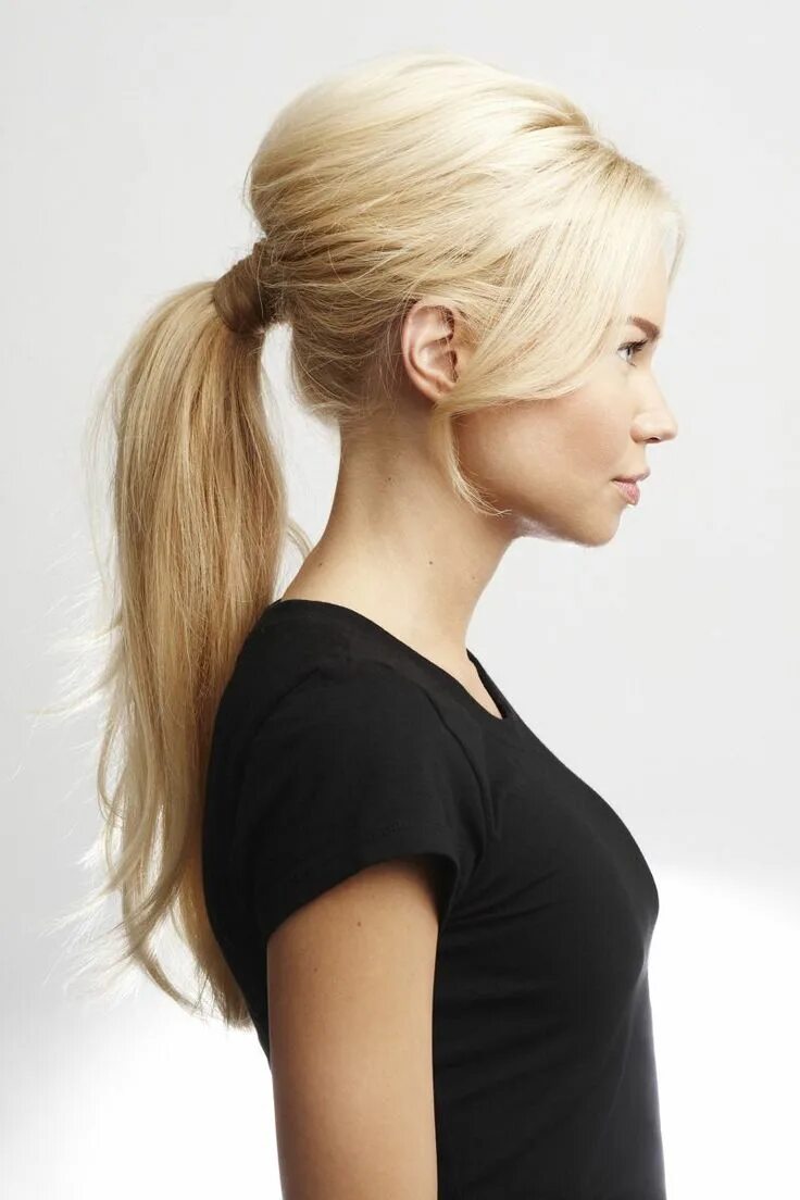 Прическа с хвостом женская на средние волосы Pin on Beauty & Health Long hair styles, Hair inspiration, Ponytail hairstyles