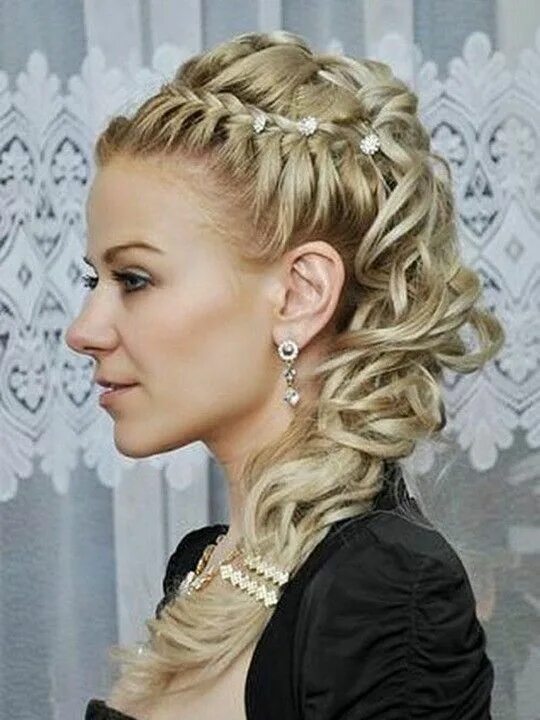 Dutch) braid updo Braided prom hair, Long hair styles, Hairstyle