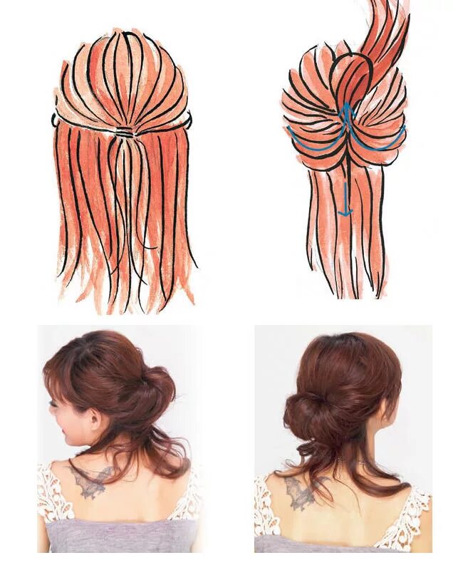 Прическа с крабом на средние волосы пошагово Portable Magic Hair Pattern Pull Pin Bun Maker Clip Random Colors От 1 096 руб. 