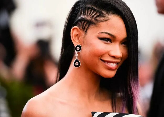 Прическа с прядями Chanel Iman Cornrows with weave, Chanel iman, Hair styles