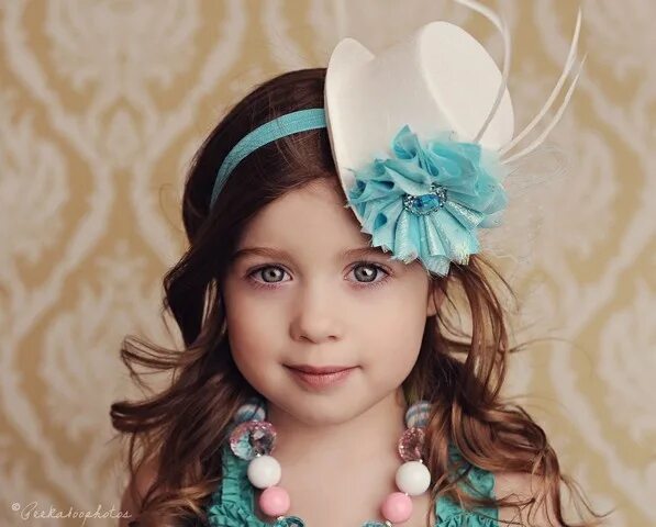Прическа с шляпкой для девочки Couture Mini Top Hat Headbands - The Perfect Photo Prop or Birthday Hat Fascinat