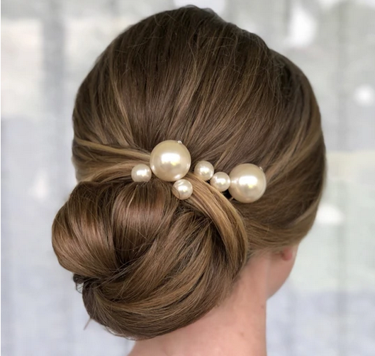 Прическа с шпильками на средние Queen Elizabeth - Pearl Hair Pins Short wedding hair, Pearl hair pins, Hair pins