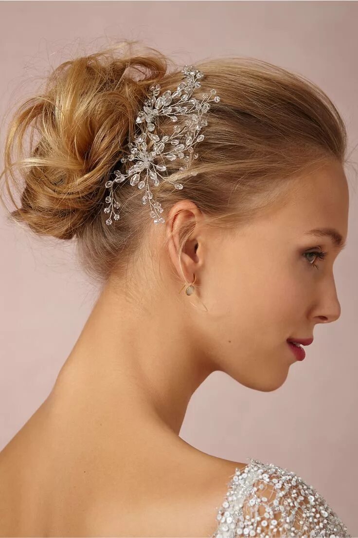 Прическа с заколками фото Dewed Vines Hairpin from BHLDN Wedding hair accessories, Bridal hair accessories