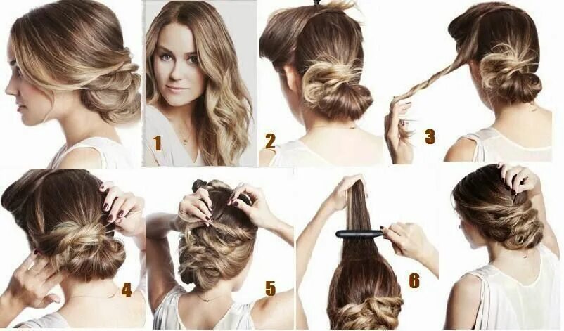 Прическа самостоятельно на среднюю длину My French Muse on Twitter Hairstyle, Party hairstyles for long hair, Short weddi