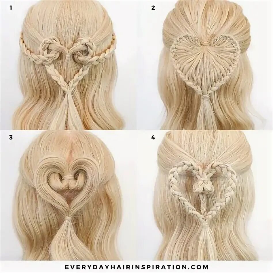 Прическа сердечко 10 популярных идей на тему "heart hair tutorial" для вдохновения