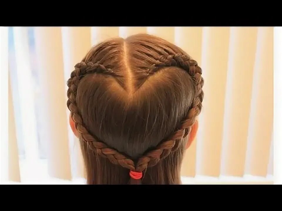 Прическа сердечко для девочки пошагово ハ-ト ヘ ア １ Heart Shape Dutch Braid - YouTube