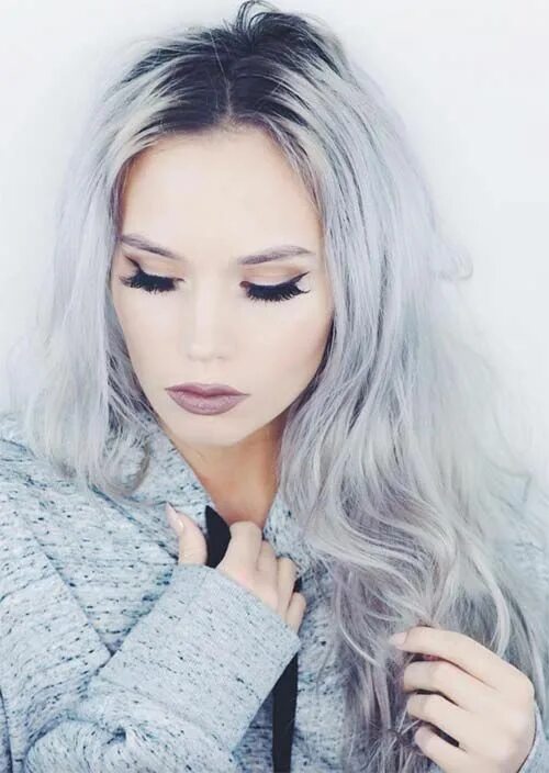 Прическа серые волосы Silver Hair Trend: Grey Hair Colors & Tips for Going Gray , #grayhair #grayhairc