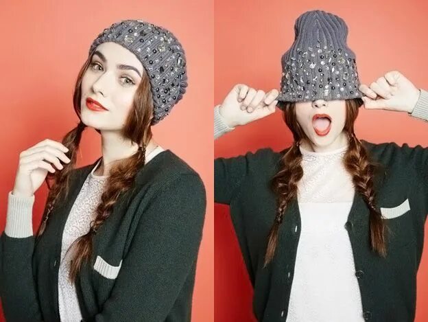 Прическа шапка Hairstyles That Look GREAT Under A Hat Зимние шапки, Прически под шляпу, Прическ