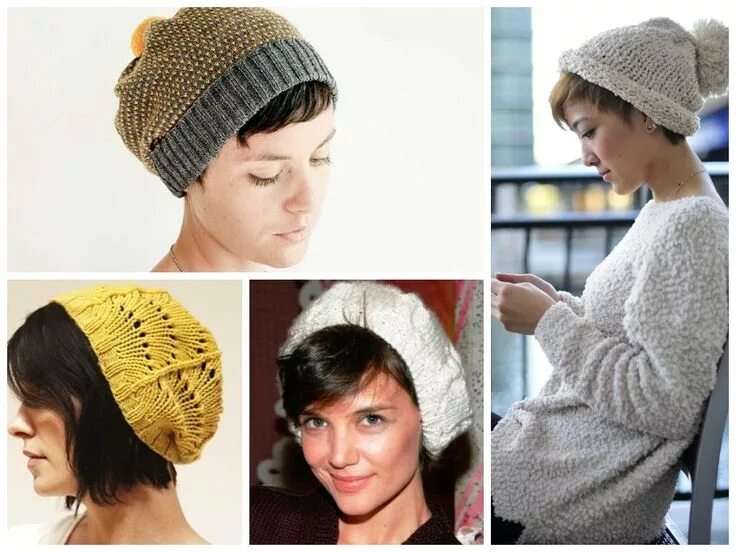 Прическа шапка короткая Winter knit inspiration Hats short hair, Hats for short hair, Hats with short ha