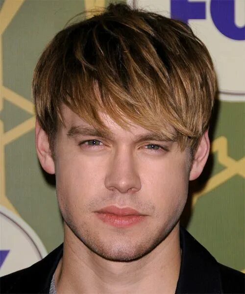 Прическа шапочка мужская Chord Overstreet Medium Straight Dark Brunette Hairstyle with Layered Bangs and 