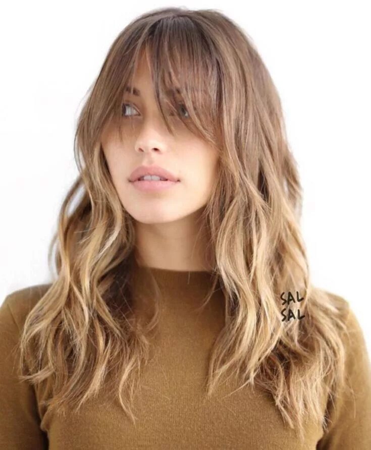 Прическа шегги на длинные 50 Cute Long Layered Haircuts with Bangs for 2023 Capelli scalati lunghi con fra