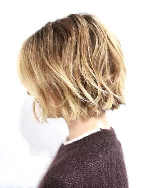 Прическа шегги на короткие Popular Messy Bob Haircuts Bob-Hairstyle.Com Short hair styles, Loose waves shor