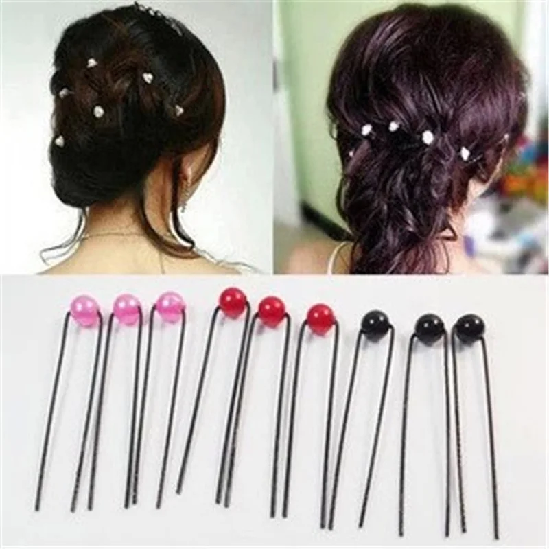 Прическа шпильки Hotsale 40pc/lot Wedding Accessories Bridal Updo Hair Tool Bob Pin White Pearl H