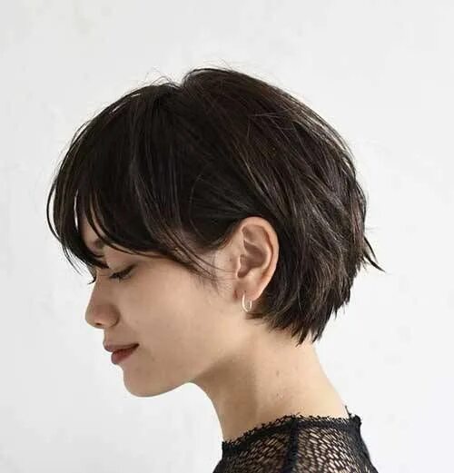 Прическа шторки для девушек на короткие волосы Ladies Choise short brown hair - Hairstyle Fix Short brown haircuts, Short brown