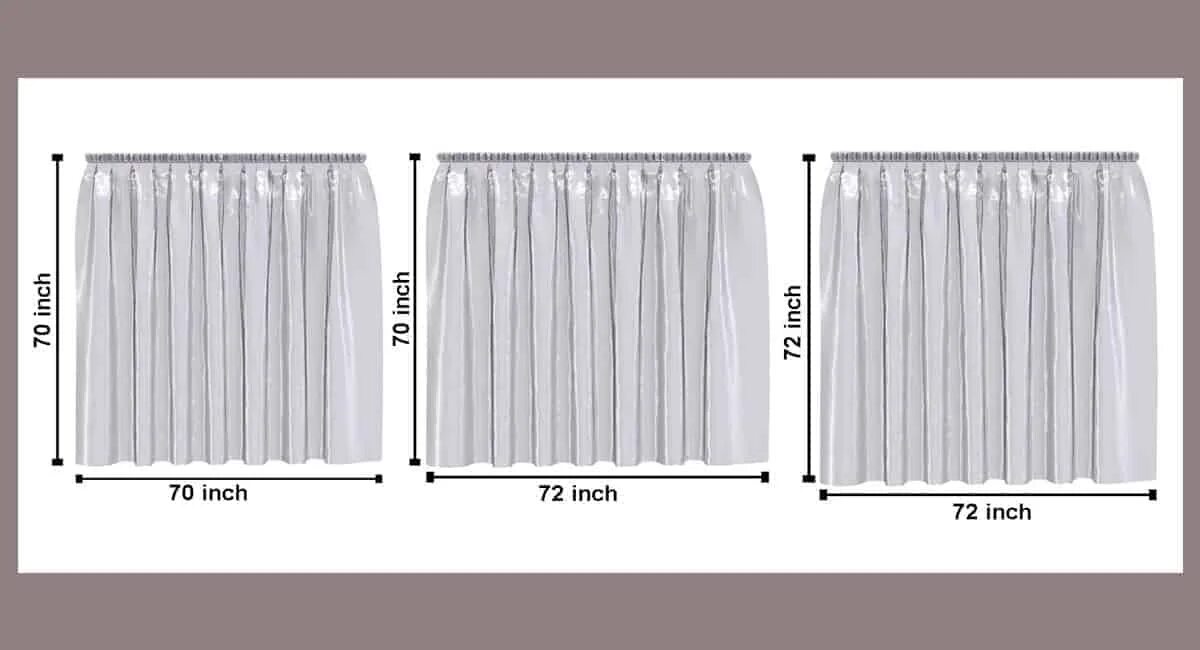 Прическа шторы какая нужна длина Standard Shower Curtain Sizes: A Complete Guide - My Home My Globe